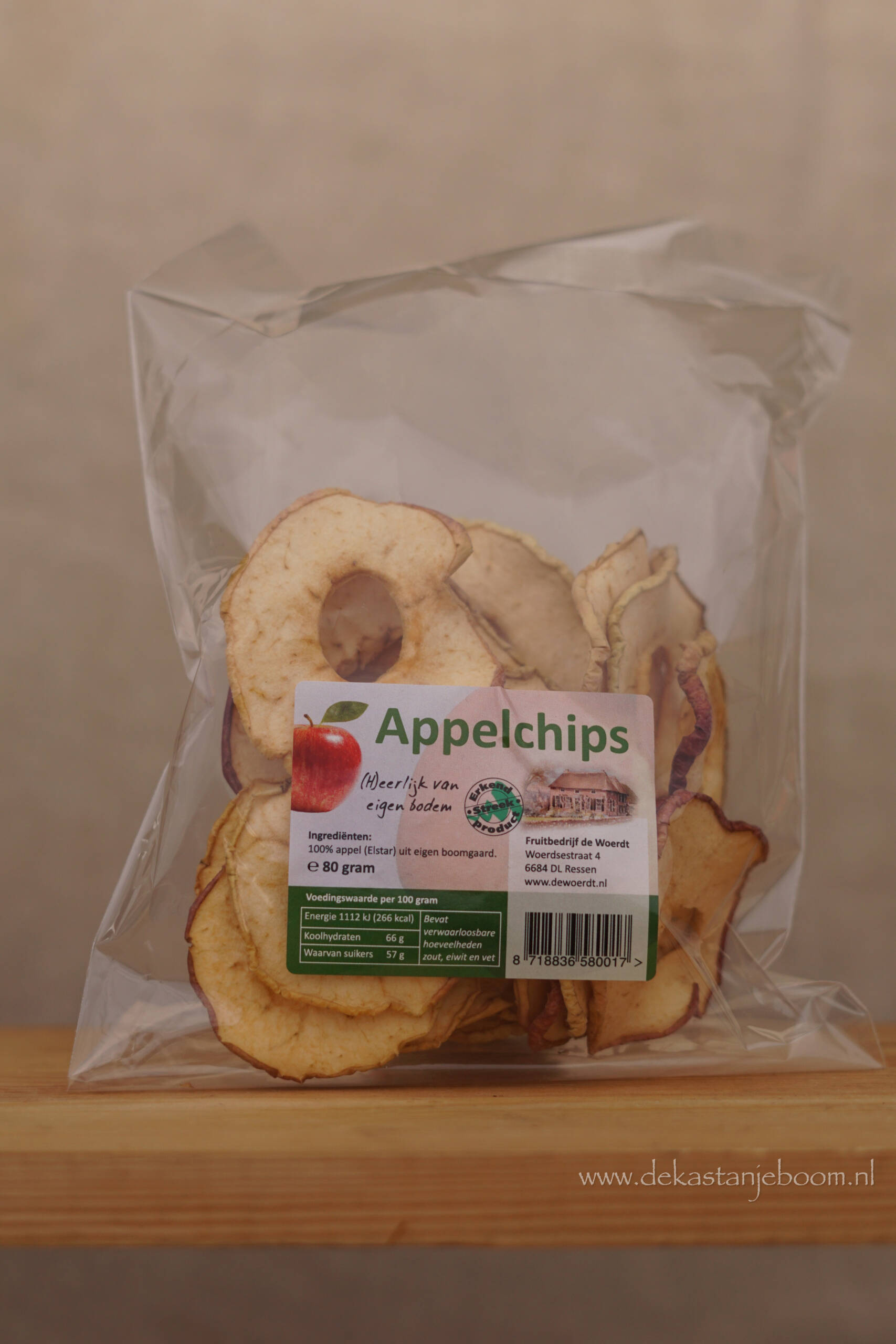 Appelchips 80 gram